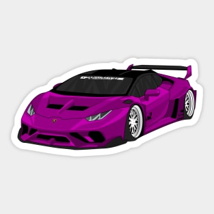 lamborghini huracan PURPLE Sticker